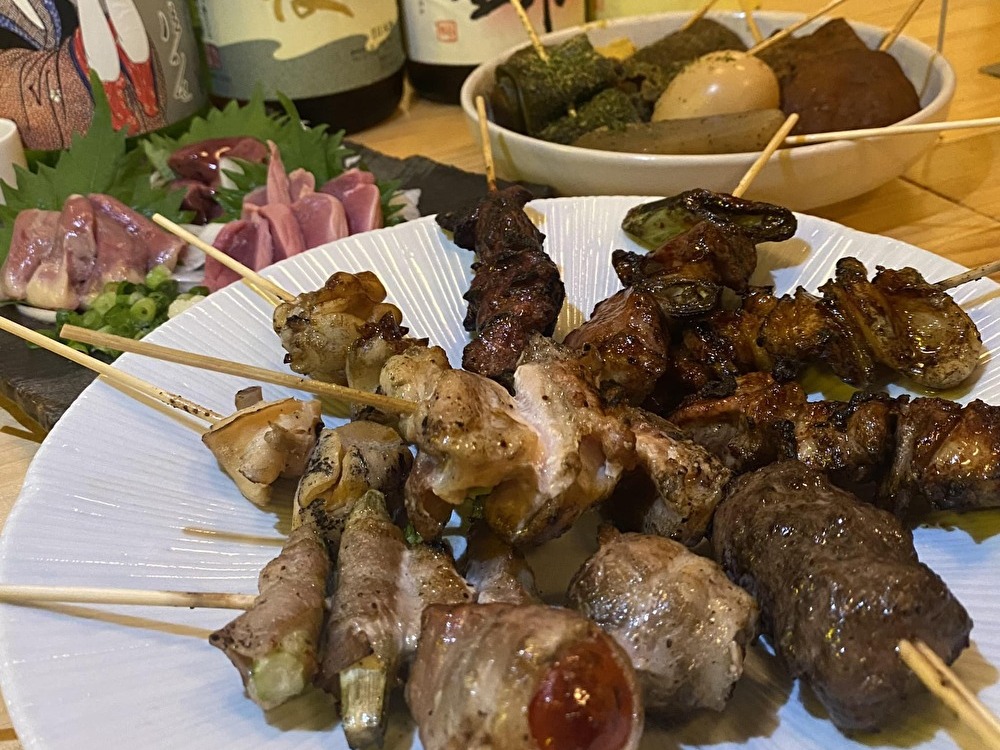 焼き鳥,静岡おでん,鳥刺し